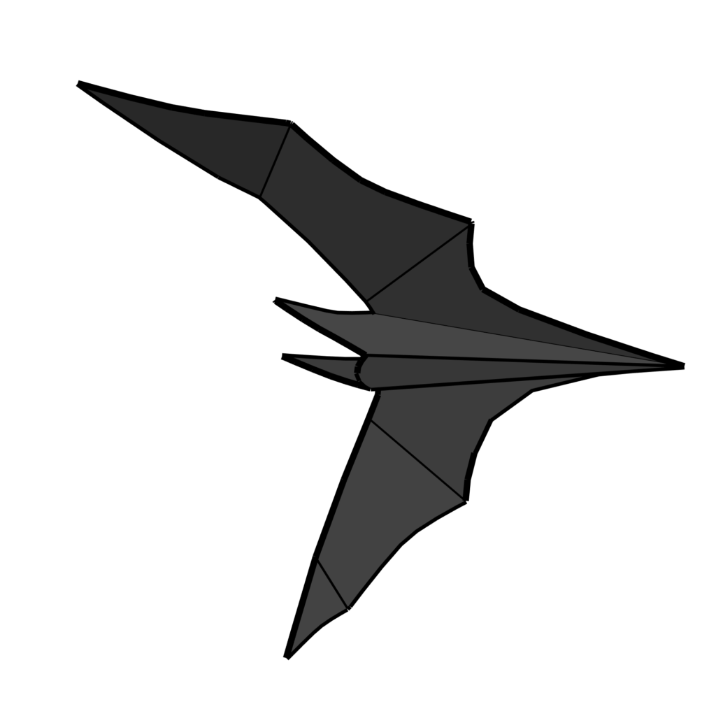 Folded Paper Bat